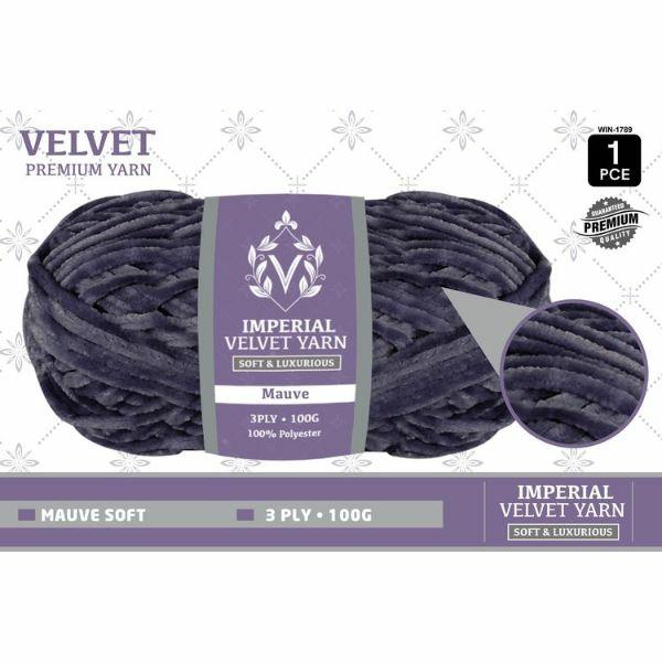 1 Pack Mauve Velvet Yarn – 100G  |   Wool & Yarn Arts & Craft Wool & Yarn