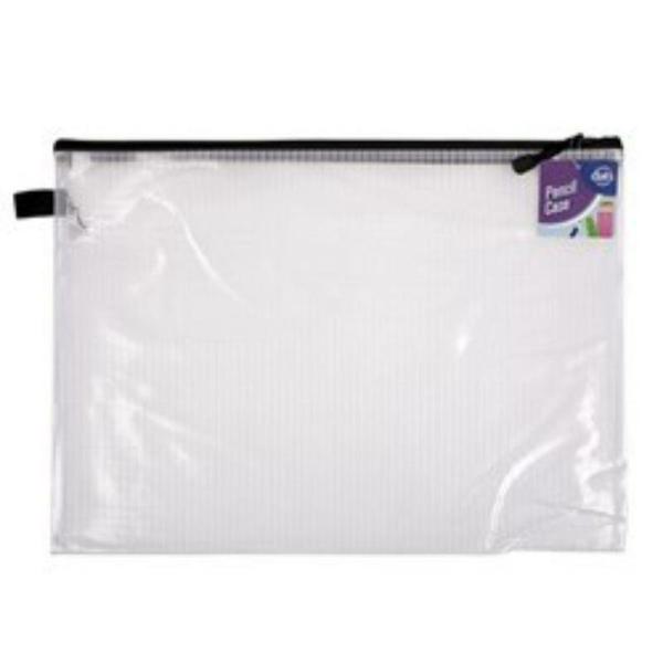 1 Zip Clear Mesh Pencil Case – 440Mm X 325Mm  |   Stationery Arts & Craft Clear