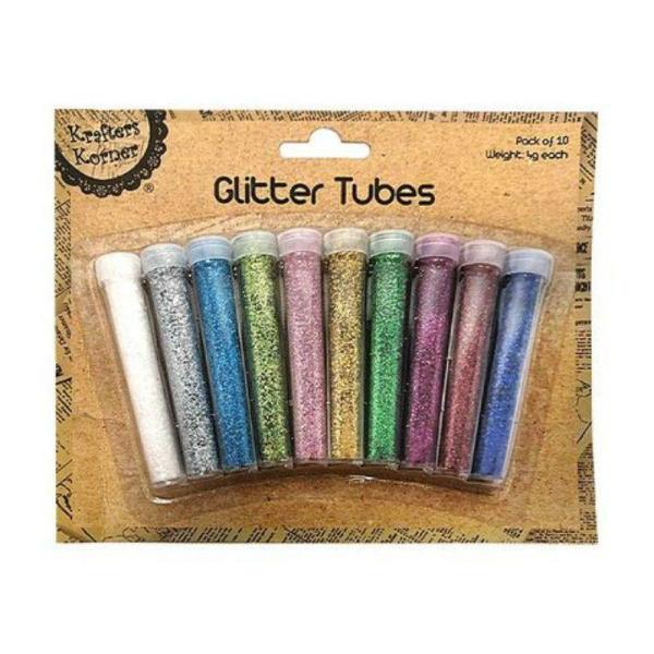 10 Pack Glitter Colour Tubes – 7.5Cm  |   Diy Craft Arts & Craft Diy Craft