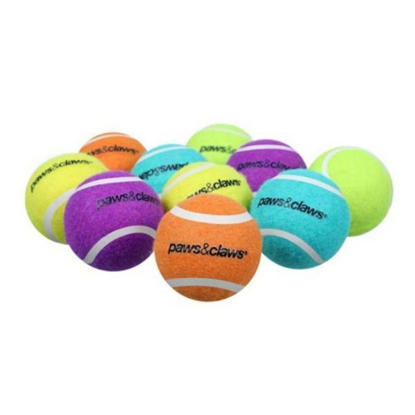 10 Pack Solid Colour Pet Tennis Balls – 6Cm  |   Pet Toys Pet Supplies Pet Toys