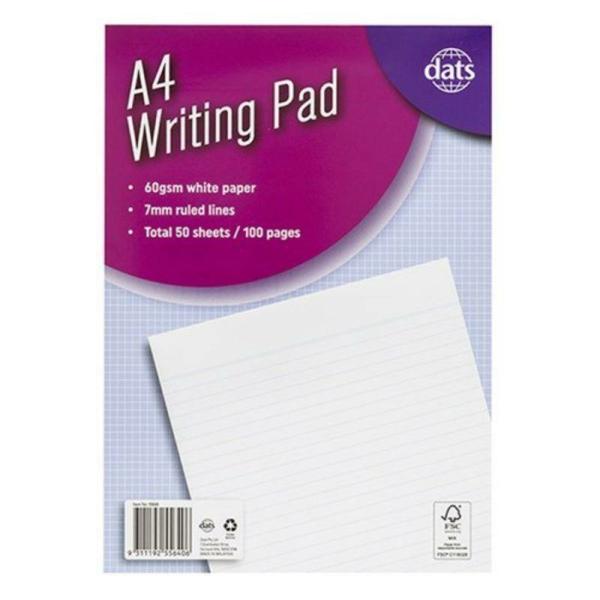 100Pg Writing Pads – A4  |   Exercise Books & Folders Arts & Craft Exercise Books & Folders