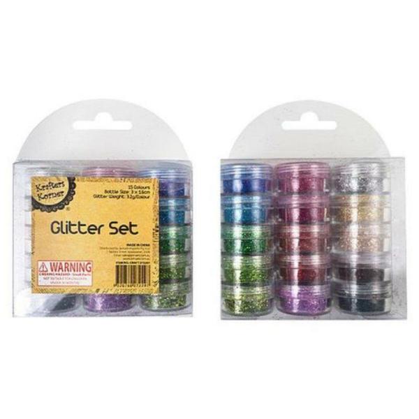 15 Pack Colour Glitter Set  |   Diy Craft Arts & Craft Diy Craft