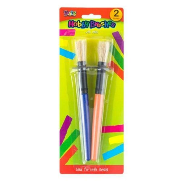 2 Pack Hobby Paint Brush With Rest  |   Stationery Arts & Craft Multi