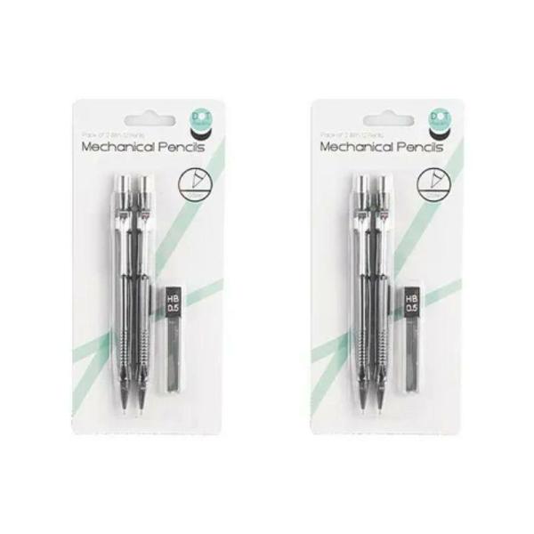 2 Pack Mechanical Pencils With Refills  |   Stationery Arts & Craft Stationery