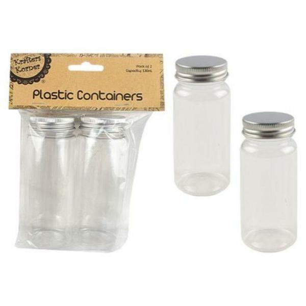 2 Pack Plastic Containers – 130Ml  |   Diy Craft Arts & Craft Diy Craft