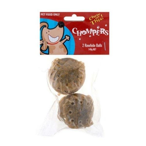 2 Pack Rawhide Beef Balls – 5Cm  |   Pet Toys Pet Supplies Brown