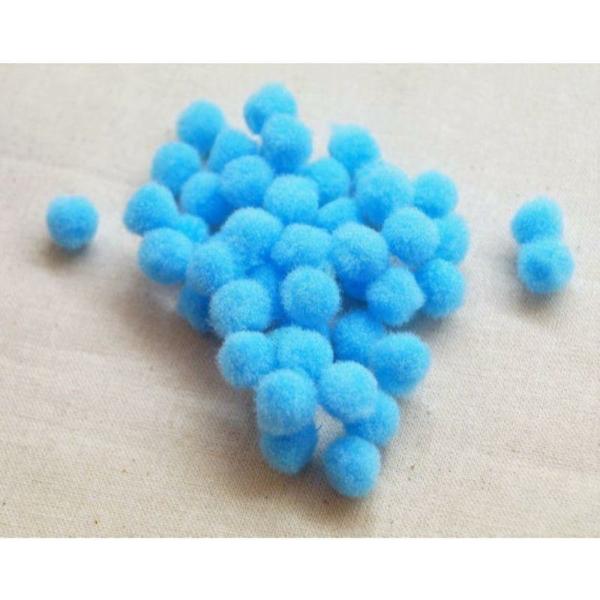 200 Pack Light Blue Pom Pom – 1.5Cm  |   Stickers & Decorations Arts & Craft Blue