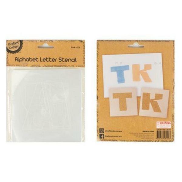 26 Pack Alphabet Letter Stencils – 8.6Cm  |   Diy Craft Arts & Craft Diy Craft