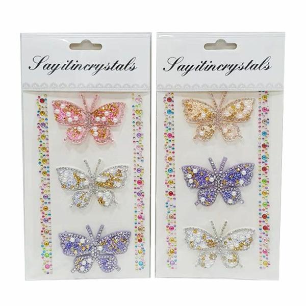 3 Pack Butterfly Stickers – 5.5Cm X 4Cm  |   Stickers & Decorations Arts & Craft Stickers & Decorations