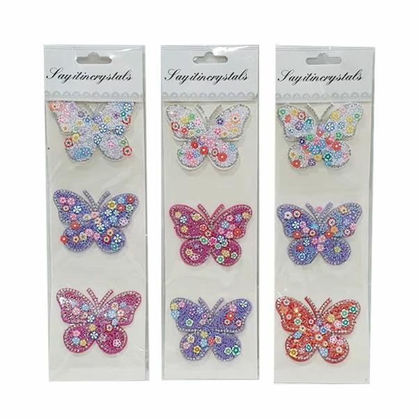 3 Pack Butterfly Stickers – 5Cm X 3.5Cm  |   Stickers & Decorations Arts & Craft Stickers & Decorations