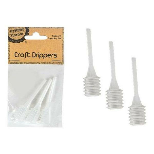 3 Pack Craft Drippers – 6.5Cm X 1.7Cm  |   Diy Craft Arts & Craft Clear