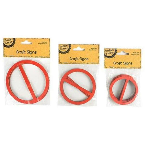 3 Pack Craft No Enter Sign  |   Diy Craft Arts & Craft Diy Craft