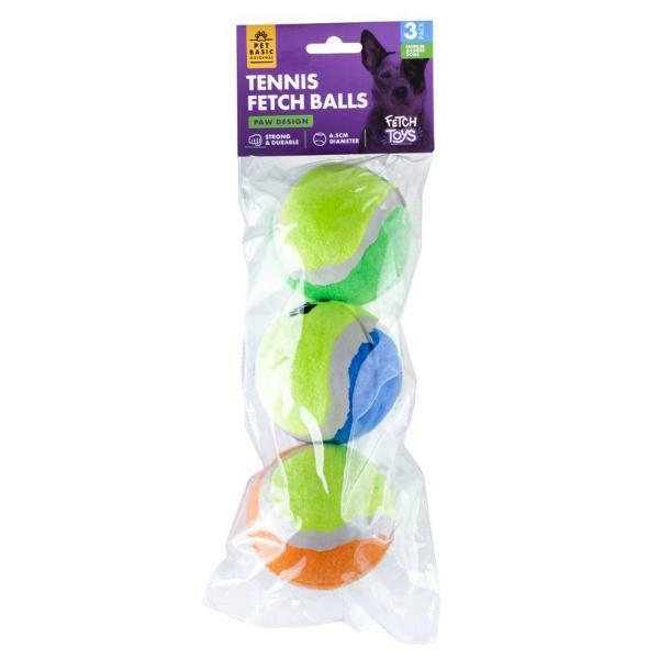 3 Pack Dog Fetch Tennis Balls  |   Pet Toys Pet Supplies Pet Toys