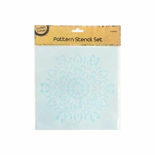 3 Pack Pattern Stencil – 20Cm X 20Cm  |   Diy Craft Arts & Craft Diy Craft