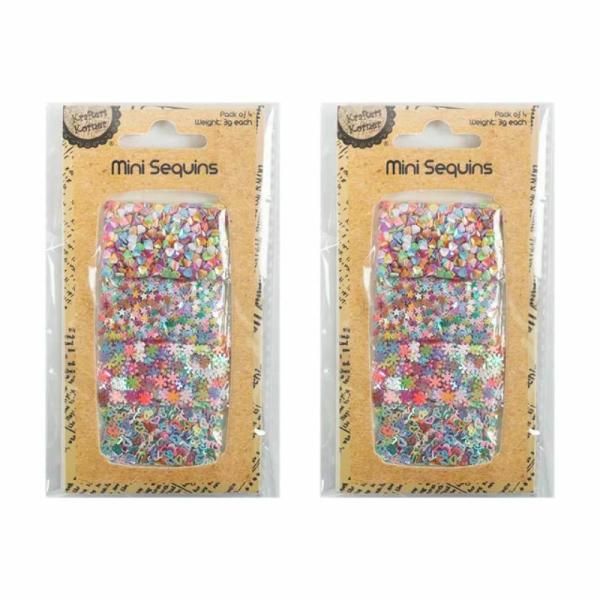 4 Pack Assorted Mini Sequins – 3G  |   Diy Craft Arts & Craft Assorted