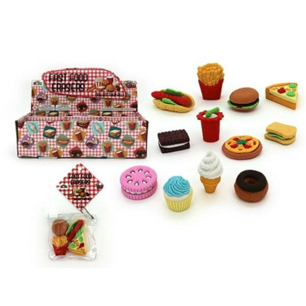 4 Pack Fast Food Erasers  |   Stationery Arts & Craft Stationery