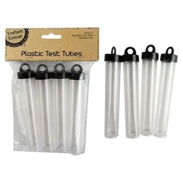 4 Pack Test Tubes With Hang Sell Lid – 33Ml  |   Diy Craft Arts & Craft Diy Craft