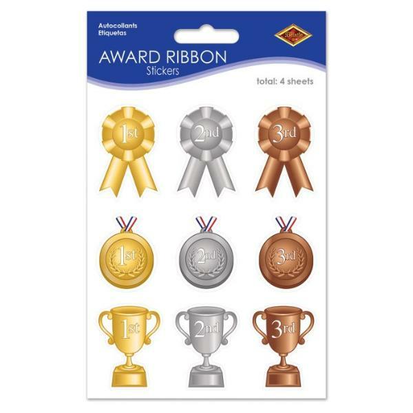 4 Sheets Award Ribbon Stickers  |   Stickers & Decorations Arts & Craft Stickers & Decorations