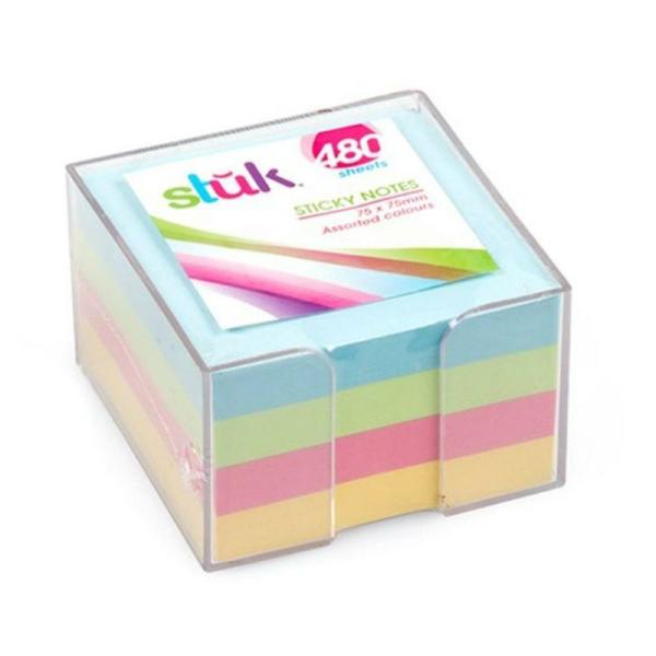 480 Sheets Pastel Colour Sticky Note – 7.5Cm X 7.5Cm  |   Stationery Arts & Craft Multi