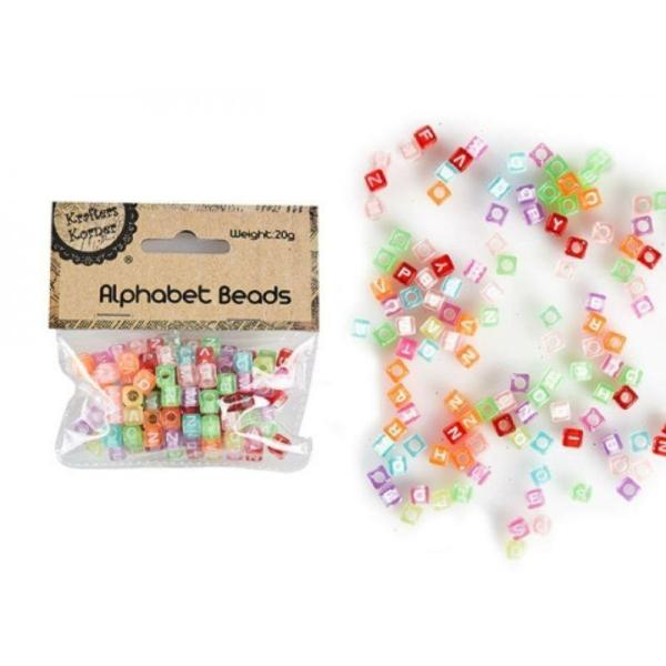 5Mm Coloured Alphabet Beads – 20G  |   Stickers & Decorations Arts & Craft Red