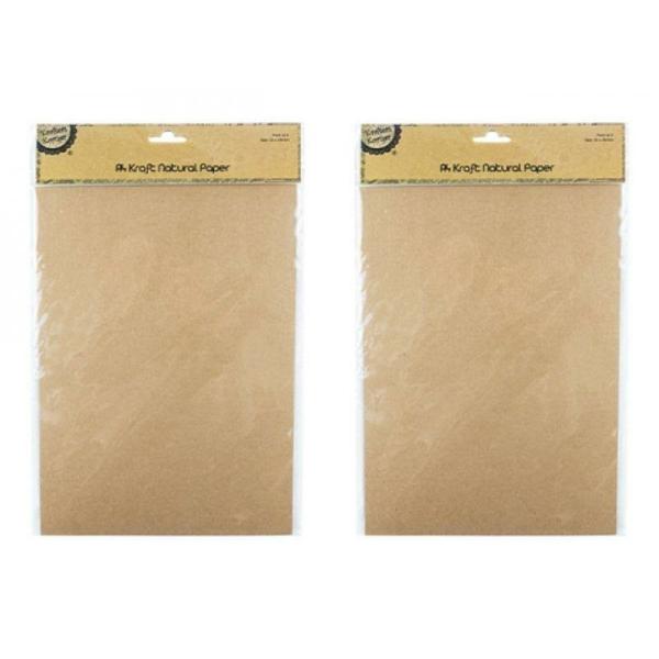 6 Pack A4 Kraft Natural Papers  |   Diy Craft Arts & Craft Brown