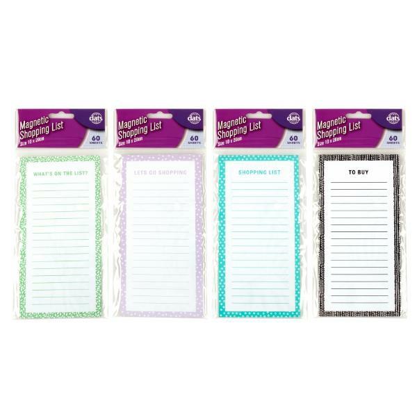 60 Sheets Magnetic Shopping List – 10Cm X 20Cm  |   Activity Books Activity Books Activity Books