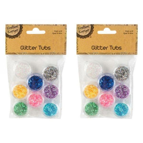 8 Pack Glitter Tubs  |   Diy Craft Arts & Craft Diy Craft