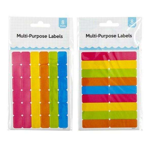 8 Sheets Multi-Purpose Labels  |   Stationery Arts & Craft Multi