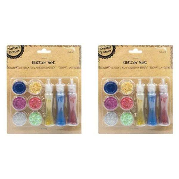 9 Pack Craft Glitter Set  |   Diy Craft Arts & Craft Diy Craft