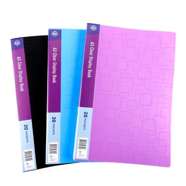 A3 20 Pockets Clear Book Cover  |   Exercise Books & Folders Arts & Craft Exercise Books & Folders