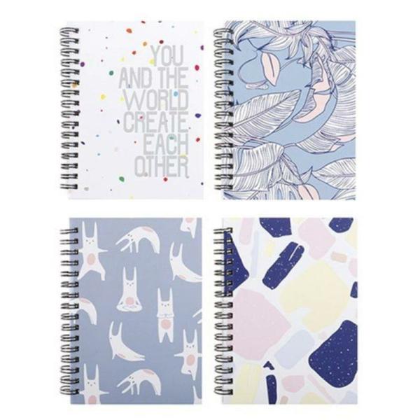 A6 Notebook With Printed Card Cover – 120Pg  |   Exercise Books & Folders Arts & Craft Exercise Books & Folders