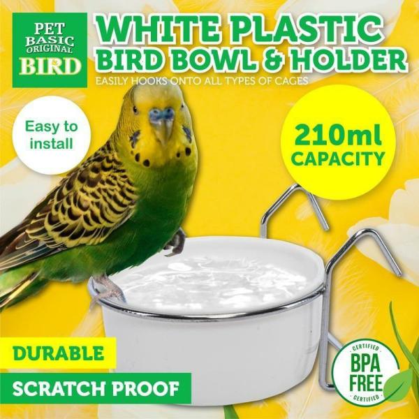 Bird Cage Bowl With Stainless Steel Holder  |   Pet Bowls Pet Bowls Pet Bowls