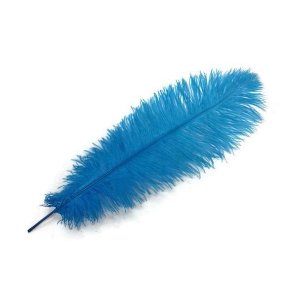 Blue Ostrich Feather  |   Stickers & Decorations Arts & Craft Blue