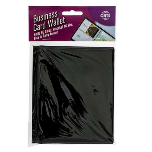 Business Card Wallet Fits 96 Cards  |   Stationery Arts & Craft Black