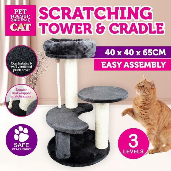 Cat Scratching Tower & Cradle – 40Cm X 40Cm X 65Cm  |   Cat Towers Cat Towers Cat Towers