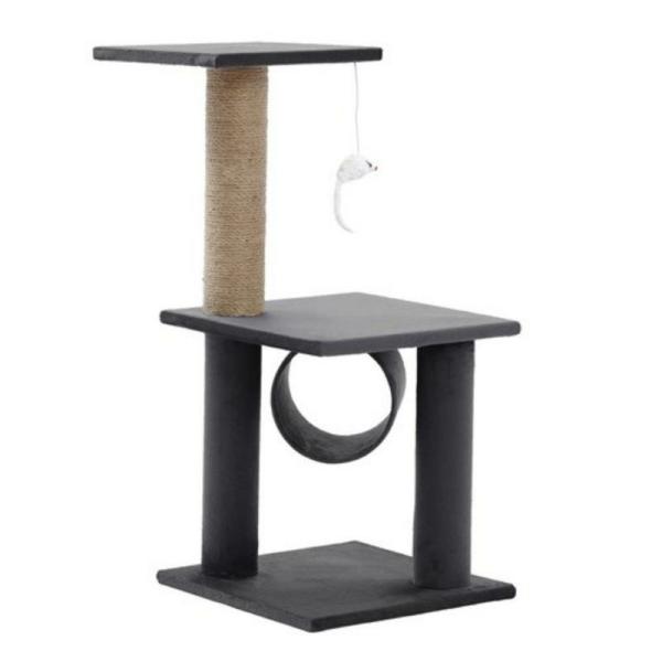 Catsby Charcoal Parkville Cat Tree – 30Cm X 30Cm X 65Cm  |   Cat Towers Cat Towers Cat Towers