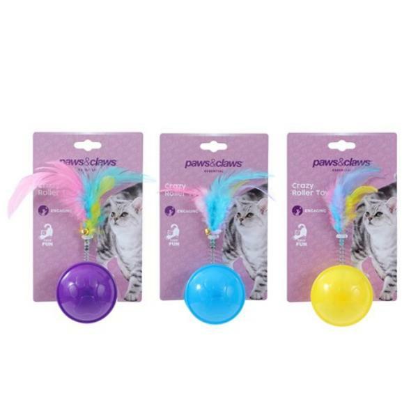 Crazy Rolling Cat Toy – 10Cm X 4Cm  |   Pet Toys Pet Supplies Pet Toys