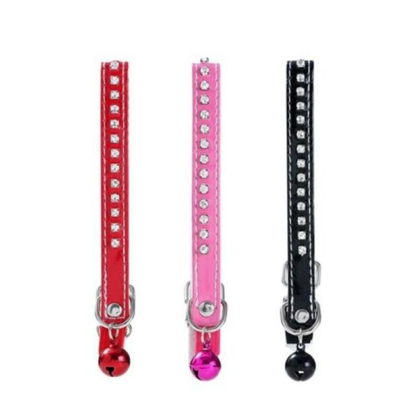 Diamonte Breakway Cat Collar With Bell – 22-30Cm X 1Cm  |   Pet Collars & Harnesses Pet Collars & Harnesses Assorted