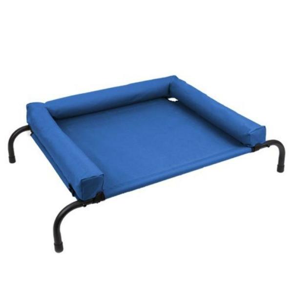 Elevated Blue Pet Bolster Bed – 90Cm X 60Cm X 23Cm  |   Pet Beds Pet Beds Blue