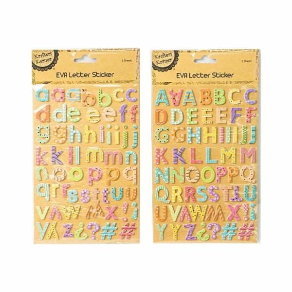 Eva Letter Sticker – 14Cm X 21Cm  |   Stickers & Decorations Arts & Craft Stickers & Decorations