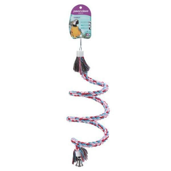 Extra Large Spiral Parrot Rope Toy – 55Cm X 26Cm  |   Pet Toys Pet Supplies Pet Toys