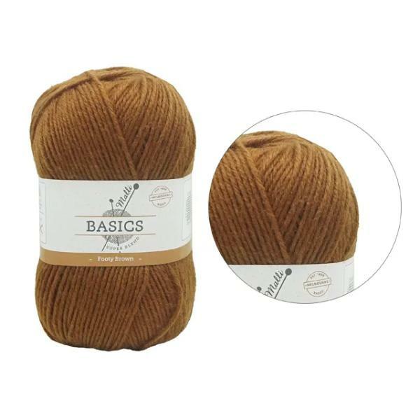 Footy Brown Super Blend Basic Yarn – 100G  |   Wool & Yarn Arts & Craft Wool & Yarn