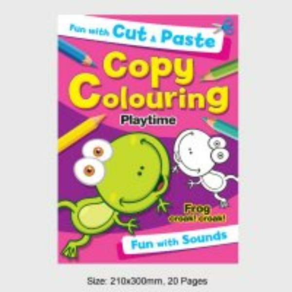 Fun With Cut & Paste Copy Colouring Playtime – 20 Pages  |   Educational Books Arts & Craft Educational Books