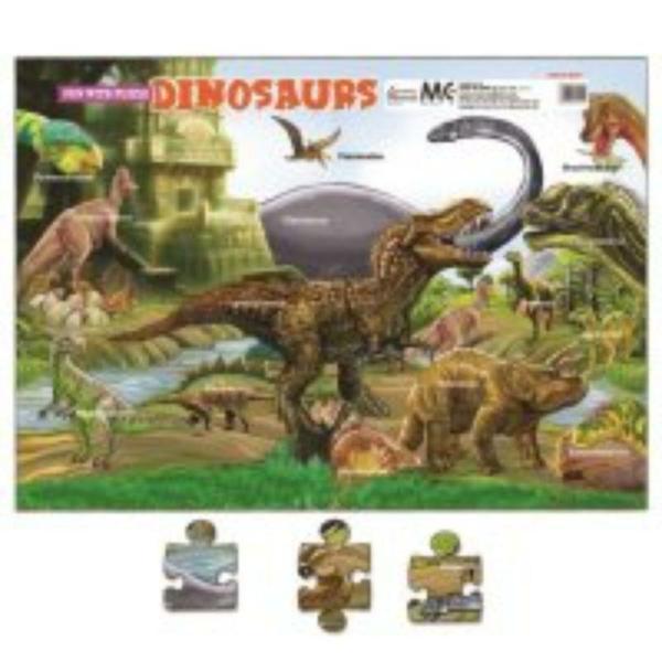 Fun With Puzzles Dinosaurs – 375Mm X 265Mm X 4Mm  |   Educational Books Arts & Craft Educational Books