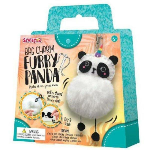 Furry Panda Bag Charm  |   Diy Craft Arts & Craft Diy Craft