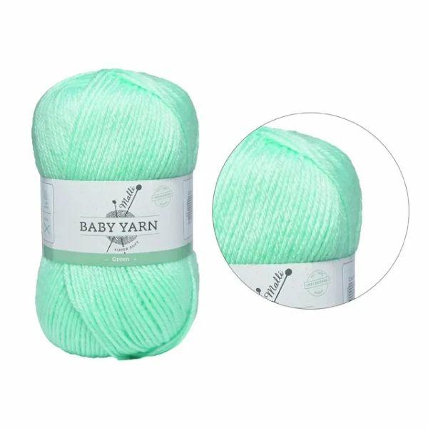 Green Super Soft Yarn – 100G  |   Wool & Yarn Arts & Craft Wool & Yarn