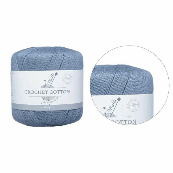 Grey Super Strength Crochet Cotton Yarn – 50G  |   Wool & Yarn Arts & Craft Wool & Yarn