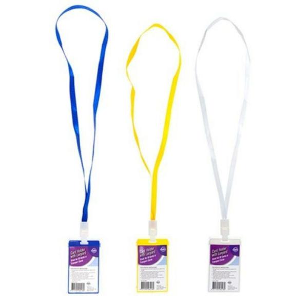 Hard Vertical Id Card Holder With Lanyard  |   Stationery Arts & Craft Stationery