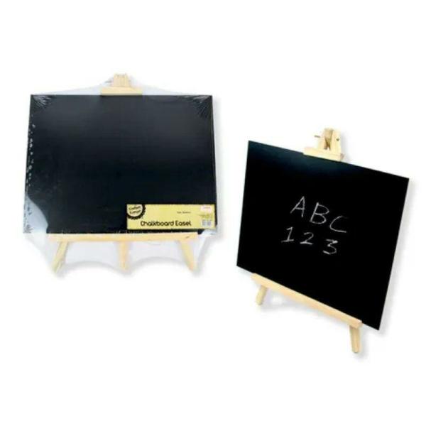 Large Chalkboard On Easel – 30Cm X 40Cm  |   Diy Craft Arts & Craft Black