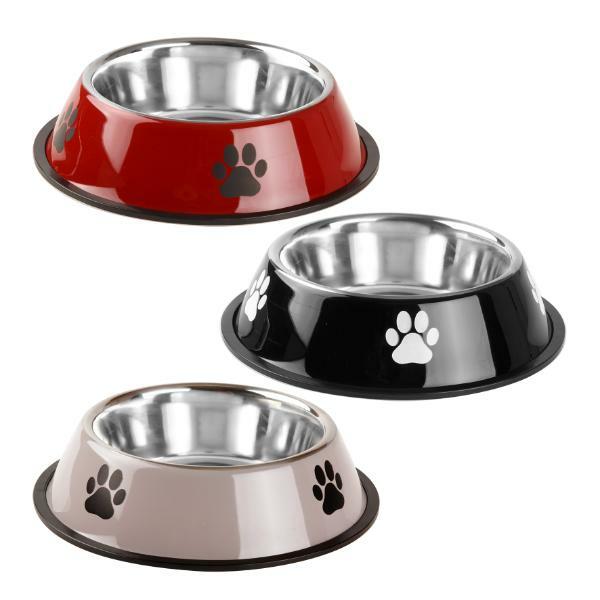 Large Pet Bowl With Paw Print – 22Cm  |   Pet Bowls Pet Bowls Pet Bowls